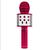 Microfone Bluetooth Karaokê Portátil Recarregável Pink