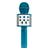 Microfone Bluetooth Karaokê Portátil Recarregável Azul