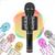 Microfone Bluetooth Sem Fio Youtube Karaoke Infantil Festa Preto