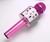 Microfone Bluetooth Sem Fio Youtuber Karaoke Reporter Cores Pink