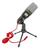 Microfone Condensador Mesa Com Tripé Mxt Plug P2 Home Studio Padrão