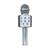 Microfone Recarregável Bluetooth Sem Fio Youtuber Karaoke Cores Prata