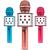 Microfone Sem Fio Reporter Cores Youtuber Bluetooth Karaoke - Zoop Toys Rose