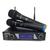 Microfone sem Fio UHF duplo Soundvoice MM-220SF Preto
