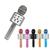 Microfone Sem Fio Youtuber Bluetooth Karaoke Reporter Cores Prata