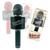 Microfone The Voice Brasil Oficial Original Brinquedo Bluetooth Efeito Muda Voz Karaoke Bateria Recarregável CKS Preto