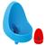 Mictório Penico Infantil Criança Bebê Pipi Boy Meninos Cores Cor Azul e Vermelho Azul