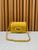 Mini bag bolsa feminina luxo transversal diva influencer Amarelo