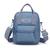 Mini Bag Bolsa Mochila Feminina Impermeável Transversal Tiracolo Ombro Zíper 3 em 1 ref: M001 Azul
