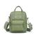 Mini Bag Bolsa Mochila Feminina Impermeável Transversal Tiracolo Ombro Zíper 3 em 1 ref: M001 Verde