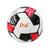 Mini bola de futebol de pvc (tamanho 02) Branco com vermelho