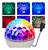 Mini Bola Globo Super Iluminação LED RGB Jogo De Luz Colorido Festas, Discoteca e DJ USB LEY2147 Branco