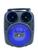 Mini Caixa De Som Estéreo Bluetooth Rádio FM Entrada USB Microfone AUX Cartão de Memória Inova RAD-8631 Azul