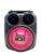 Mini Caixa De Som Estéreo Bluetooth Rádio FM Entrada USB Microfone AUX Cartão de Memória Inova RAD-8631 Vermelho