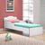 Mini Cama C/ Proteção Lateral Quarto Infantil Juvenil Doce Sonho 849 Branco / Rosa - Qmovi