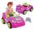 Mini Carro Eletrico Infantil C/ Carregador E Controle Remoto Rosa