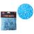 Mini Confete Metalizado para Balão Redondo Azul Claro