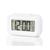 Mini despertador relógio digital temperatura luz noturna Branco