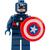 Mini Figuras Diversos Personagens Heróis Marvel DC Liga da Justiça Capitão américa