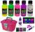 Mini Kit Para Fazer Slime Colas Neon + Luz Negra Maleta rosa