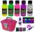 Mini Kit Para Fazer Slime Colas Neon + Luz Negra Novidade Maleta rosa