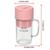 Mini Liquidificador Copo Mixer Elêtrico Batedor Shake Frutas Rosa