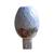 Mini Luminária Abajur C/ Difusor Bivolt De Tomada 2 Estágios Oval com Flor Rosa