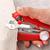 Mini Máquina De Costura De Mão + 10 Linhas Pequenos Reparos Favorito Vermelho