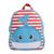 Mini Mochila Infantil Animais Pets Escolar Neoprene Bebê Azul claro