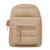 Mini Mochila Moleca Detalhes Fluffy em PVC Feminina 50035.1 Nude