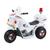 Mini Moto Elétrica Infantil A Bateria 6V Luz E Baú Policial Branco