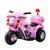 Mini Moto Elétrica Infantil Triciclo Policial Rosa BW002R IMPORTWAY Rosa