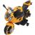 Mini Moto Elétrica Triciclo Criança Infantil Bateria 6V Luz Som Brinqway Bw-127 Bivolt Laranja