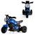 Mini Moto Infantil Elétrica 3 Rodas Triciclo Passeio 6v A Bateria Recarregável Até 20 Kg Bivolt Motoca Motocicleta Som E Luzes Dia Das Crianças Azul
