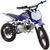 Mini Moto Off Road Pro Tork TR-50F Aro 10 X 10 Trilha Motocross Gasolina Pedal 4 Tempos 50CC Azul