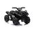 Mini Moto Quadriciclo Buggy Motorizado Elétrico Criança Luz Som Led Recarregável Aceleração Faróis Super Luxo Automático Bateria Dia das Crianças Preto