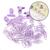 Mini Prendedor De Papel E Clips Colorido 29mm Binder 46 Uni. Roxo