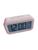 Mini Relógio de led digital portátil mesa despertador temperatura pilha pink