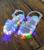 Mini Sandália Papete linha Solar com luzinha Led infantil e baby Menino e Menina-Lançamento Transparente