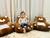 Mini sofá poltrona almofada pelúcia gato urso bebê infantil presente brinquedos Urso