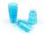 Mini Taça para Doces Transparente 50ml - 10 Unidades Azul