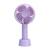 Mini Ventilador Portátil Recarregável Usb Led Lilas