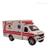 Miniatura Ambulância Abre Porta Ferro Fricção Coleção 13cm F Branco