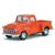 Miniatura Carrinho de Ferro Caminhonete Antiga 1955 Chevy Stepside Carrinho de Metal Abre as Portas Chevy laranja