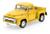 Miniatura Coleção Ford F-100 1956 - Escala 1/38 Amarelo