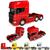 Miniatura De Caminhão Scania V8 R730 Trucado Metal Fricção Vermelho