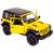Miniatura De Ferro Jeep Wrangler 2018 12cm 1:36 Amarelo