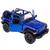 Miniatura De Ferro Jeep Wrangler 2018 12cm 1:36 Azul sem teto