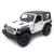 Miniatura De Ferro Jeep Wrangler 2018 12cm 1:36 Branco