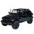 Miniatura De Ferro Jeep Wrangler 2018 12cm 1:36 Preto